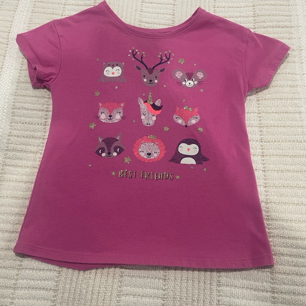 Girls' Best Friends Short Sleeve Tee - pink